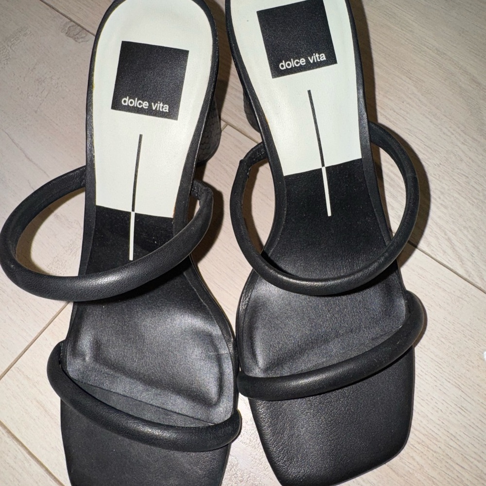 Dolce Vita Black Strappy Heels
